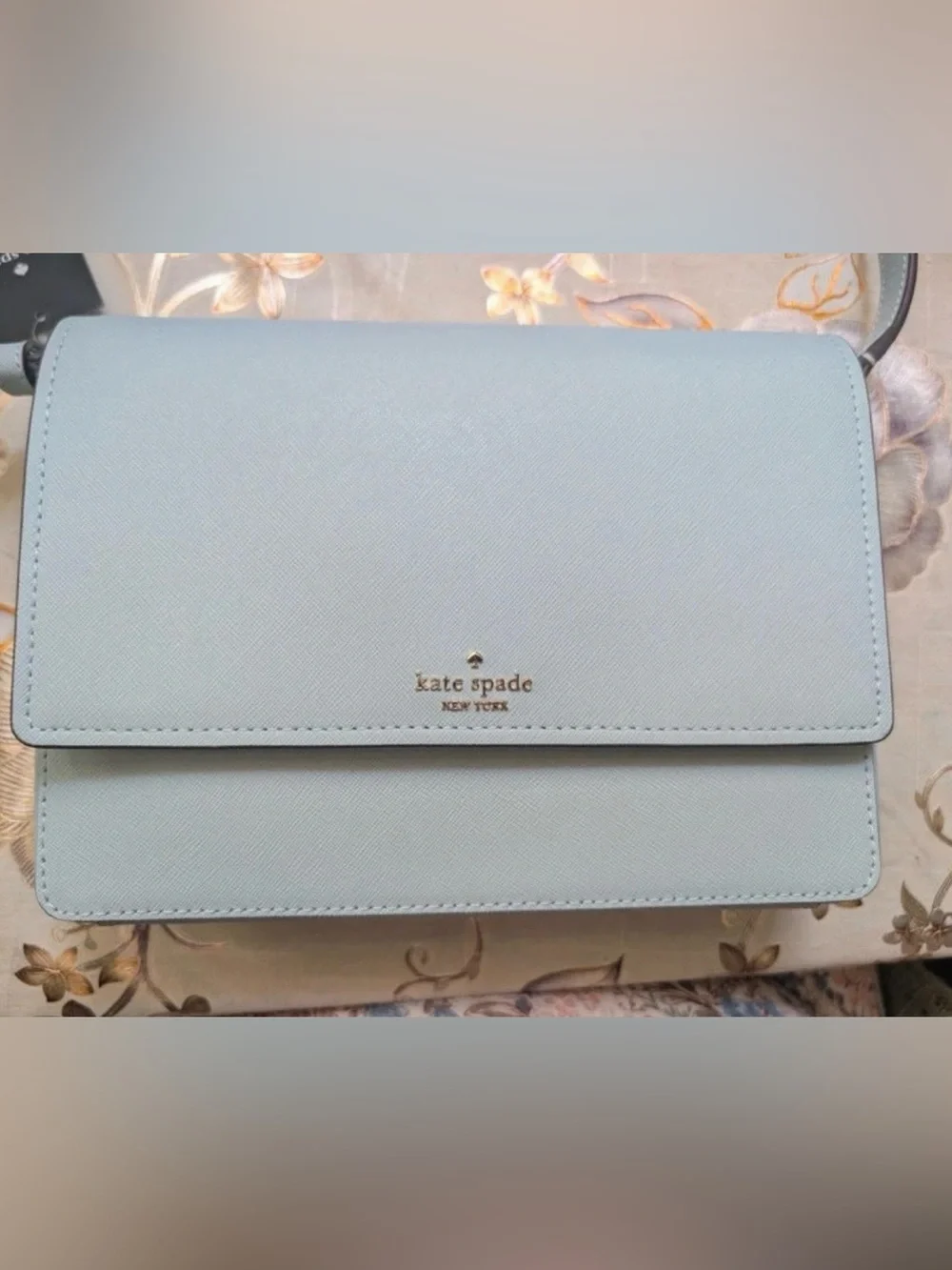 Kate Spade Ocean Fog Pale Blue Cove Street Dody Crossbody Purse